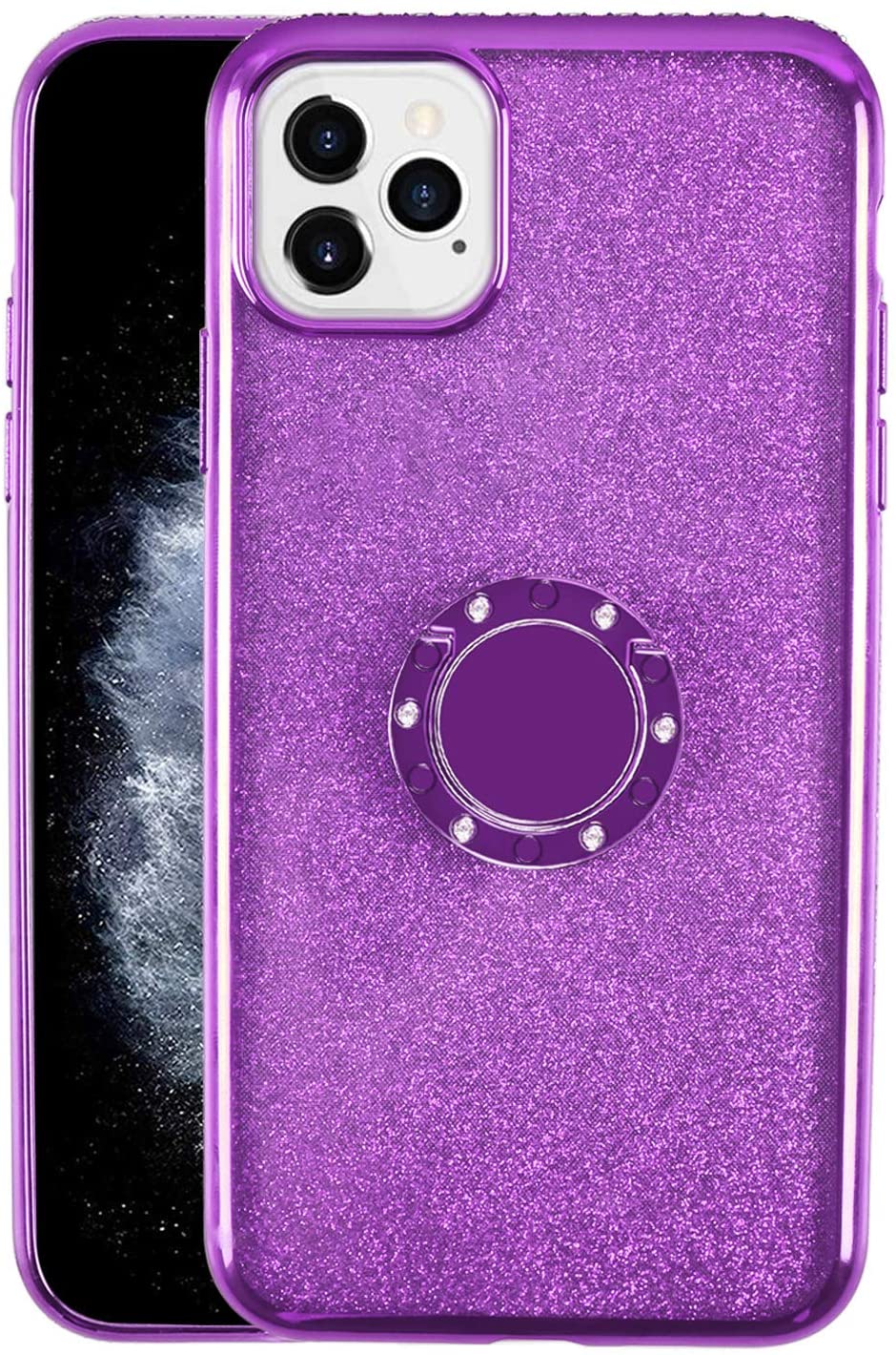 Case For Iphone 12 Pro Max Cover Unique Green Leaves Pink Flowers Print Soft Silicone Phone Case Cover For Girls Women Slim Tpu Full Body Protective Case With Ring Holder Kickstand Bread Machine