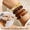 Brown, variant on 4PCS Acrylic Resin Bangle Bracelets for Women,Boho Irregular Geometric Plate Bracelet,Cuff Wide Stackable Stretch Bracelet Wristband