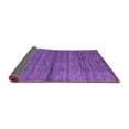 thumbnail image 2 of Ahgly Company Indoor Round Abstract Purple Contemporary Area Rugs, 4' Round, 2 of 4