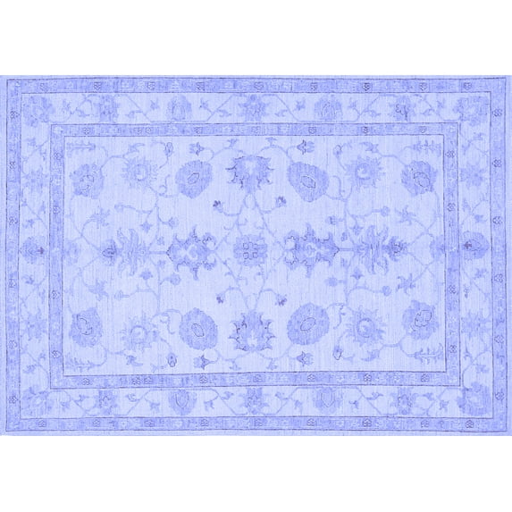 Ahgly Company Indoor Rectangle Oriental Blue Traditional Area Rugs, 3' x 5'
