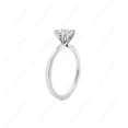 thumbnail image 4 of Cora Jewellery 2CT Tulip Setting Heart Moissanite Solitaire Engagement Ring For Women, 18K White Gold, 4 of 5