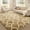 Camel & White, variant on Pentantan Shag Area Rug, 5ft x 8ft Geometric Soft Fluffy Rugs for Living Room Bedroom Indoor Carpet, Black & White