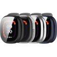 thumbnail image 1 of KOMI Case Compatible for Fitbit Ace LTE Screen Protector, All-Around Protective Cover Soft TPU Plated Bumper Frame for Google Fitbit Ace LTE Kids Smartwatch (Black&Clear&Silver&Blue), 1 of 5
