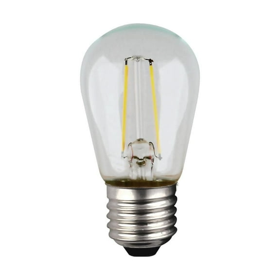 SATCO S8021 S14 LED String Light Replacement Bulb; 2700K; Wet Location, E26 Medium Base 4 LED Light Bulbs