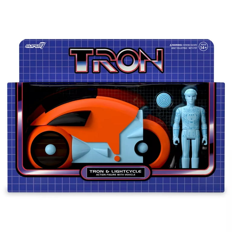 Disney Parks Super7 ReAction Figures Tron Lightcycle Set Red