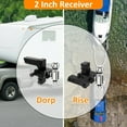 thumbnail image 6 of Adjustable Trailer Mount with 2" and 2-5/16" Ball, Fit 2 Inch Receiver, 6 Inch Drop/Rise Aluminum Hitch, 8000-12500 LBS, Heavy Duty Trailer Hitch for Truck, 6 of 11