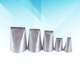 thumbnail image 2 of Miangastore 5pcs/Set Stainless Steel Woven Cream Nozzle Cake Decorating Tips Baking Tool for Fondant Cupcake Cookies, 2 of 8