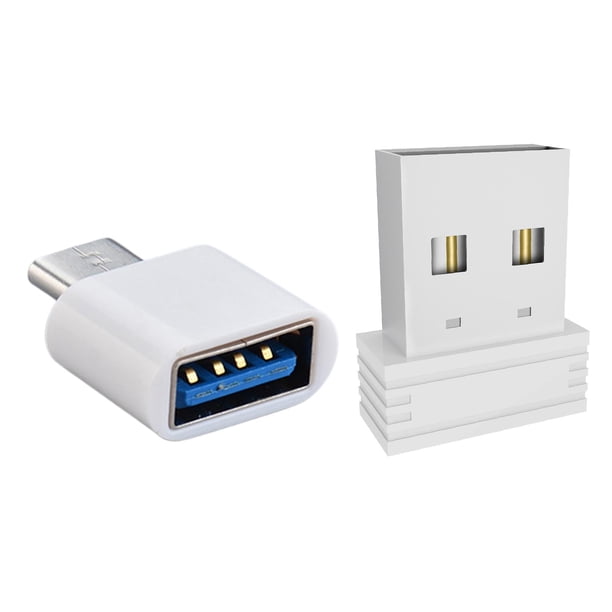 Dispositivo de clic asistido para mouse Mover mouse USB para computadora con 2 funciones Blanco