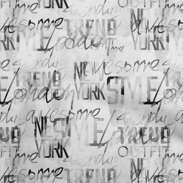 oneOone Cotton Silk White Fabric Abstracts Craft Projects Decor Fabric