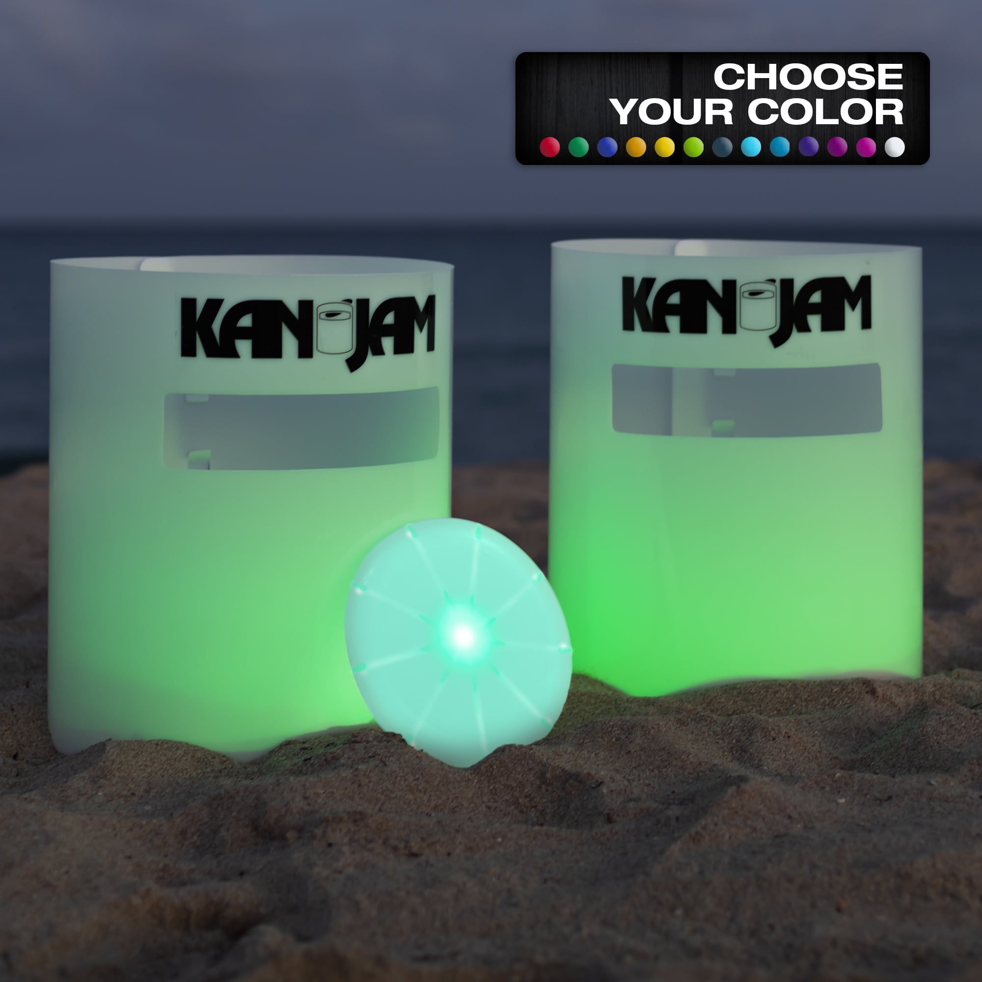 KanJam Illuminate Multi-Color LED Disc Game Set for Play in the Dark!