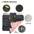 thumbnail image 5 of Pzuqiu Daisy Dog Car Seat Cover with Hard Bottom Dog Hammock with Adjustable Triangle Puppy Bandana Hanging Trash Can for SUV,Sedan,Truck,Van 3 Piece, Pink, 5 of 6