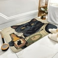 thumbnail image 6 of Funny Black Cat Print Bathroom Rugs Mat Cute Cat & Beer Bath Rugs Water Absorbent Non Slip Shower Mat Soft Microfiber Cute Bath Mats for Bathroom Decor 16"x24", 6 of 8