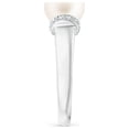 thumbnail image 6 of ANGARA Freshwater Cultured Pearl Collar Ring with Diamonds in 14K White Gold for Women | June Birthstone, Birthday, Anniversary, Jewelry Gift for Women | Pearl Ring, 6 of 12