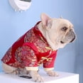 thumbnail image 3 of Pet Costume Tang Suit Dog Cheongsam Satin Coat Chinese Style Clothing for Dogs Pet Coat Puppy Cats Dog Shirt, 3 of 10