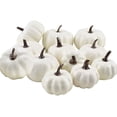 thumbnail image 1 of 12 Pcs Assorted Mini Foam Pumpkins, Artificial White Pumpkin Fake Foam Pumpkins Fall Harvest Pumpkins Artificial Vegetables for Thanksgiving Halloween Decor - -, 1 of 8