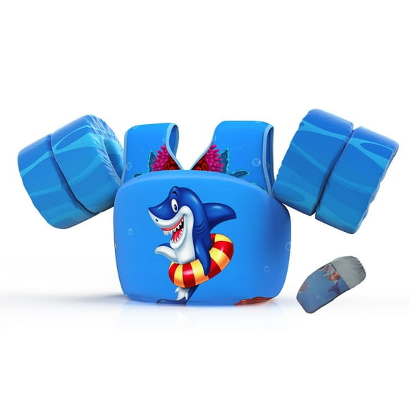 Chaleco de natación para niños REALIKE con dispositivo de flotación de agua, 13 a 32 kg