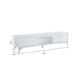 thumbnail image 5 of TV Stand with 2 Door Storage and LED Touch Light White - Saltoro Sherpi, 5 of 5