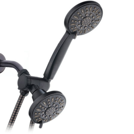 AquaDance High-Pressure 48-Setting Luxury 3-Way Dual Shower Head Combo, Oil Rubbed Bronze