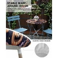 thumbnail image 7 of Round Fitted Tablecloths with Elastic Edge Halloween Ghost Face Pumpkin Oil-Proof Waterproof Wipeable Table Cover for Kitchen Dining Party Decor Watercolor Candy on Black Table Clothes,55" - 60", 7 of 7