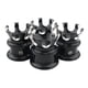 thumbnail image 2 of 4 piezas de corona CNC de aluminio para motocicleta, tapas de tuercas y pernos para bujías, tornillos de motor negro, 2 of 8