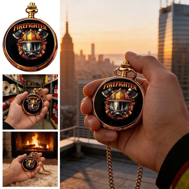 Rewenti Montre de Poche Commémorative au Design Exquis, un Souvenir de Collection, un Cadeau pour les Autres.