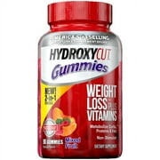 Hydroxycut Gummies All-In-One Weight Loss Supplements Plus Multivitamins, Mixed Fruit, 90 Count *EN
