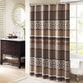 thumbnail image 2 of Princeton Rideau de Douche Jacquard Rouge 72x72 Pouces, 2 of 3