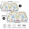 thumbnail image 3 of Kdxio Easter Egg3 Print Windshield Sun Shade,UV Rays and Sun Heat Protection,Sunshade for Car Windshield,Car Shade Front Windshield - Medium, 3 of 6