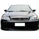 Type R Style Black Front Grill For 2001-2003 Honda Civic Sedan Or Coupe