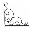 thumbnail image 2 of Estantes de pared triangulares de hierro resistentes para baño y cocina, juego de 4, 2 of 5