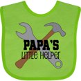 thumbnail image 3 of Inktastic Papa's Little Helper Boys Baby Bib, 3 of 4