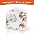 thumbnail image 6 of Fall Thanksgiving Blankets,Brown Pumpkins and Leaves Farmhouse Blanket Throw, Flannel Fleece Throw Blanket for Home Living Room Couch Bed Chair or Dorm Decor 60"x50", 6 of 6