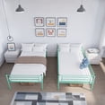 thumbnail image 5 of Jopath Twin over Twin Bunk Bed,Heavy Duty Metal Bed Frame with Ladder and Full-Length Guardrail,Noise Free, Easy Assemble,Able to Split 2 Bed,Green, 5 of 8