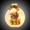 Herb Garden PreLit Jar Glass Electric Flowers Spring, Pc, 4.50In H
