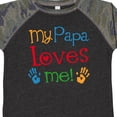 thumbnail image 4 of Inktastic My Papa Loves Me Boys or Girls Toddler T-Shirt, 4 of 5