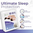 thumbnail image 6 of Hygea Natural Mattress Cover 6 Gauge Waterproof Mattress Protector Durable Vinyl Box Spring Cover, Crib, 6 of 7