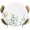 White Gray Green, variant on Blue Eucalyptus Round Tablecloth 36-44 Inch Round Fitted Table Cloth with Elastic Edge, Leaf Plants Watercolor Plant White Waterproof Table Cover Protector for Outdoor Picnic Party Dining