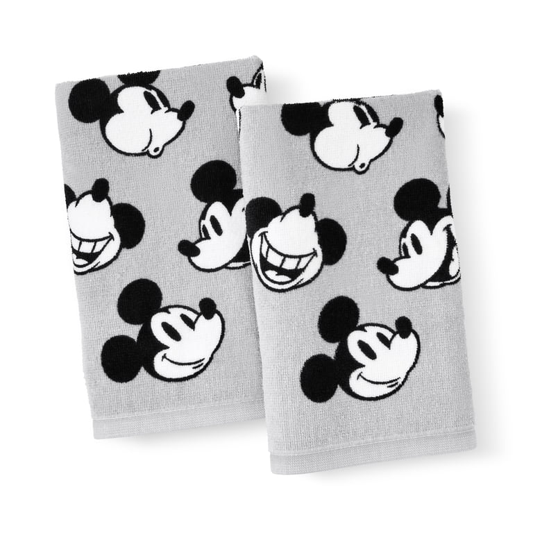 Mickey Mouse 3-Piece Bath Set, 2pk Hand Towel & Sculpted 5.5