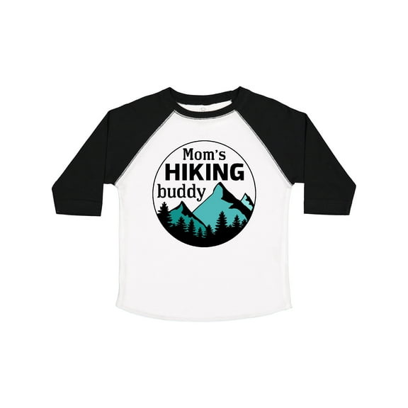 Inktastic Mom's Hiking Buddy with Mountains and Trees Boys or Girls Toddler T-Shirt