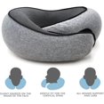 thumbnail image 3 of Travel Neck Pillow, Memory Foam Airplane Travel Pillow, 360 Degree Comfort and Breathability, Washable Modal Cover,Stowable U-Shaped Pillow, 3 of 5