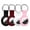 Black/White/Pink/Burgundy, variant on WILLED Compatible with AirTag Case Keychain Air Tag Case Holder Silicone AirTags Key Ring Cases Air Tags Key Chain Compatible with Apple AirTag GPS Item Finders Accessories 4 Pack