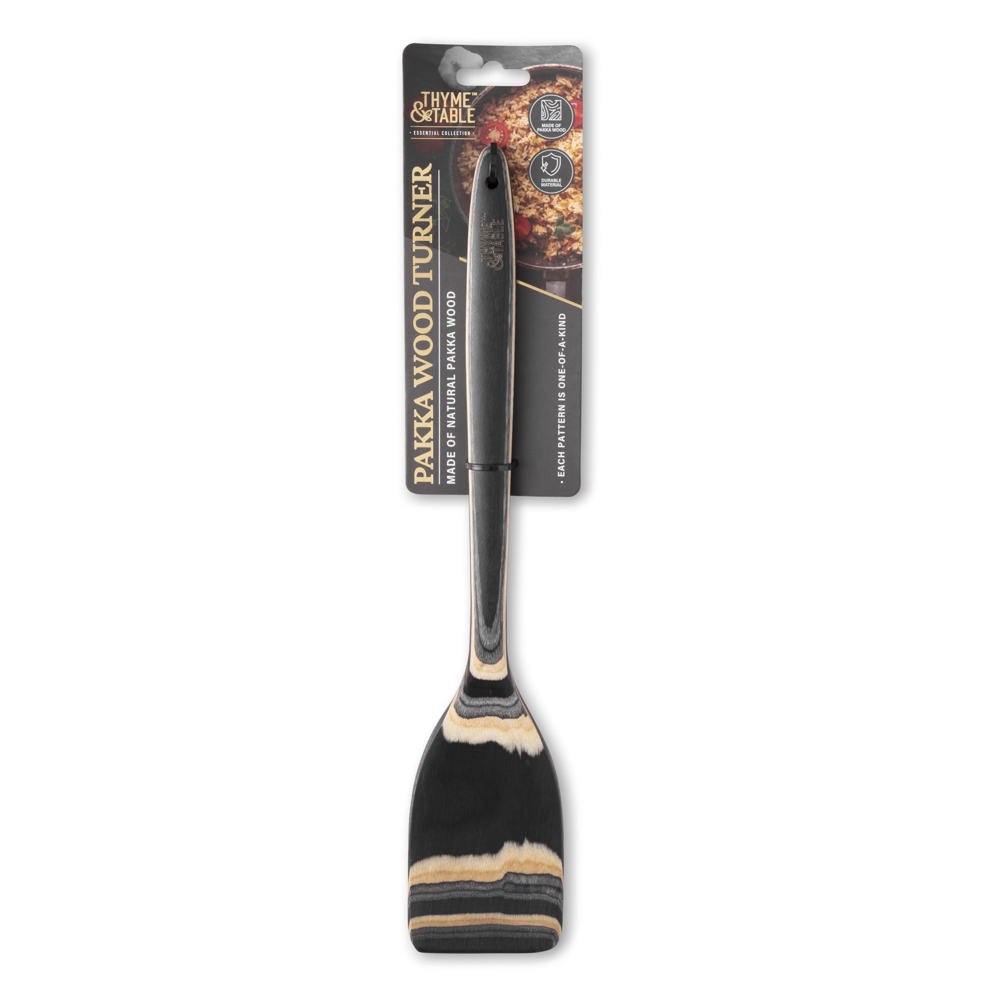 Thyme & Table Pakka Wood Turner, Black