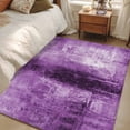 thumbnail image 4 of Purple Runner Rug 2.7x5 FT, Non Slip Entryway Carpet, Retro Oil Painting Modern Abstract Art Aesthetics Washable Soft Floor Carpet Entrance Mat Non-Shedding Throw Rug for Hallway Laundry Room Bedside, 4 of 9