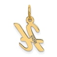 thumbnail image 2 of Auriga Fine Jewelry 14K Yellow Gold Script Letter H Pendant for Women, 2 of 6