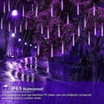 thumbnail image 5 of LINLIN Solar Meteor String Lights, 50cm 8 Tubes Falling Rain Lights Solar Garden String Lights with 8 Mode for Garden with Remote, 5 of 8