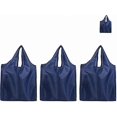 thumbnail image 1 of Lightweight Reusable Shopping Bags, Foldable and Washable, Set of 3, 1 of 5