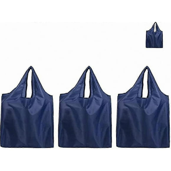 Lightweight Reusable Shopping Bags, Foldable and Washable, Set of 3