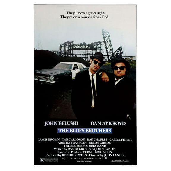 Blues Brothers Movie Poster 24inx36in (61cm x 91cm) Art Poster 24x36 Square Adults Poster Time