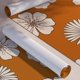 thumbnail image 2 of 1 Roll, Orange Big Flower Print Thick Moisture-proof Wall Sticker, Waterproof Self-adhesive Home Decoration Wallpaper, Creative Floral Pattern Wall Adhesive Roll For Home Decor, Room Decor, 2 of 4