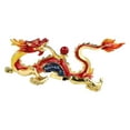 thumbnail image 4 of kowaku Dragon Figurine, Chinese Dragon Statue, Collectible Fengshui Statue, New Year Dragon Sculpture for Cabinet, Office, New Year Gifts Red abd Gold, 4 of 9